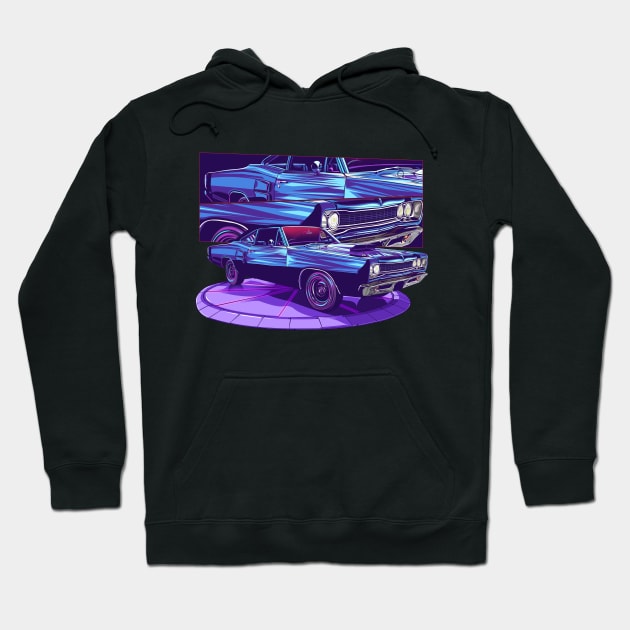 Dodge Charger 2 Frame Hoodie by Den Vector